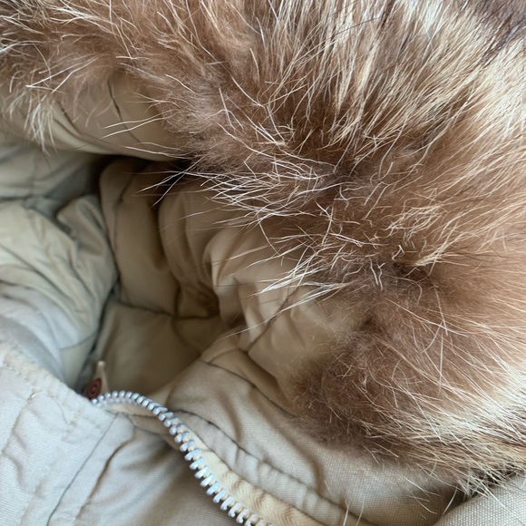 VINTAGE RICE SPORTSWEAR KIDS PARKA WITH REAL FUR TRIM HOOD - Picture 2 of 15